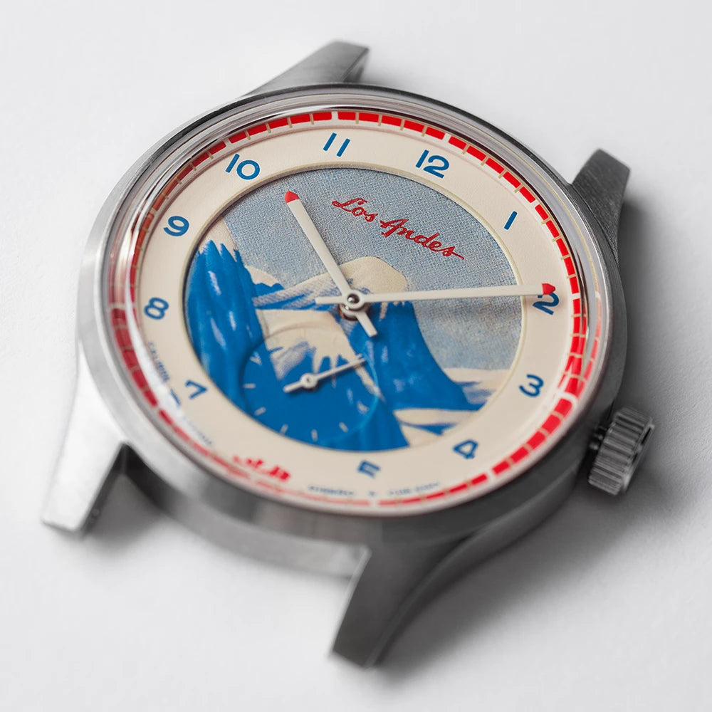 Reloj Dando La Hora x Fósforos Los Andes mov. Sea-Gull 38mm