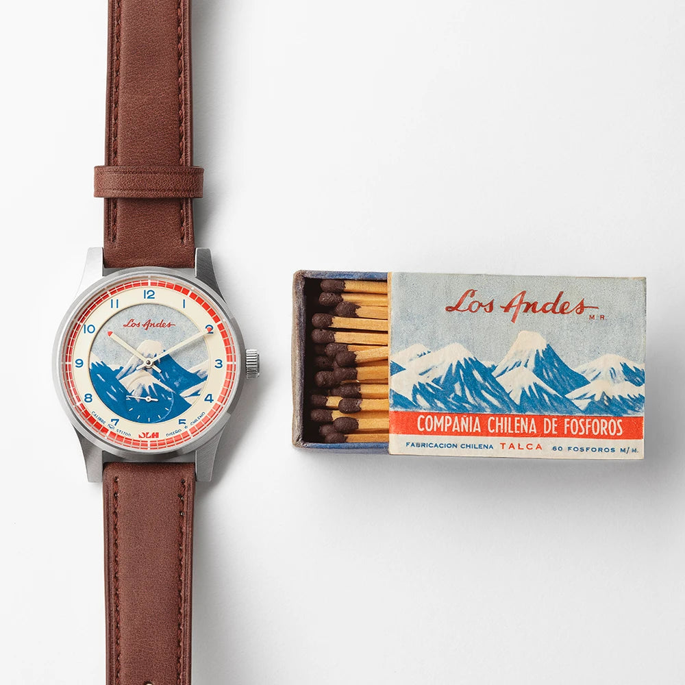 Reloj Dando La Hora x Fósforos Los Andes mov. Sea-Gull 38mm