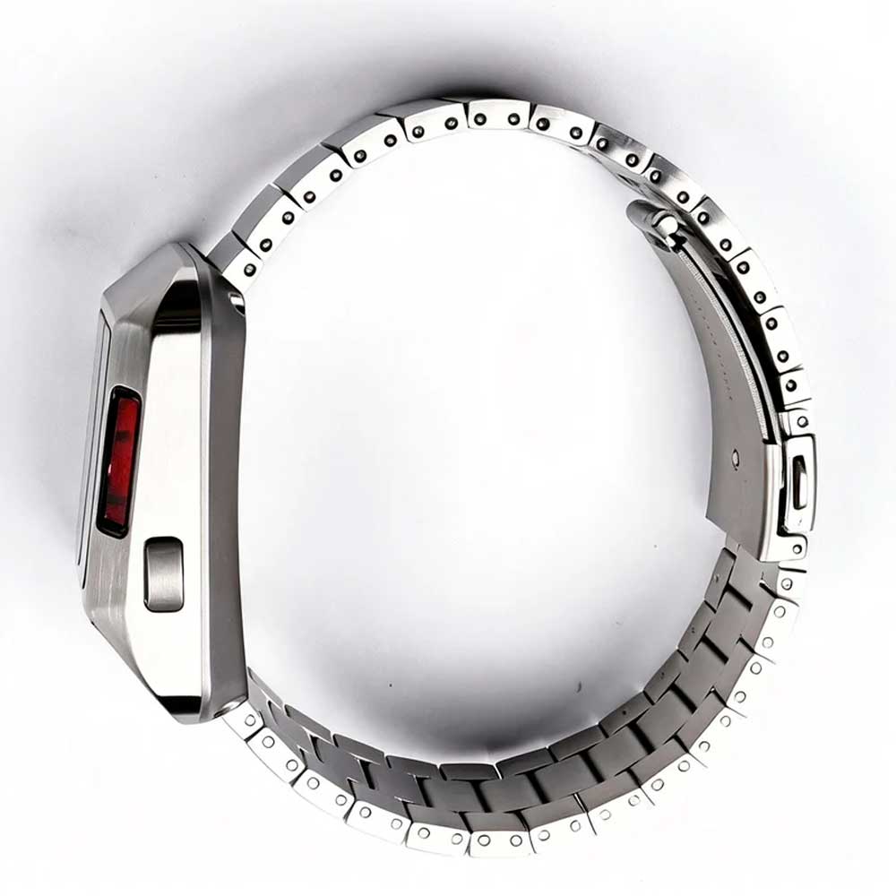 Reloj Benly Design Synchronar Mk1 Plateado Rojo Edición Limitada