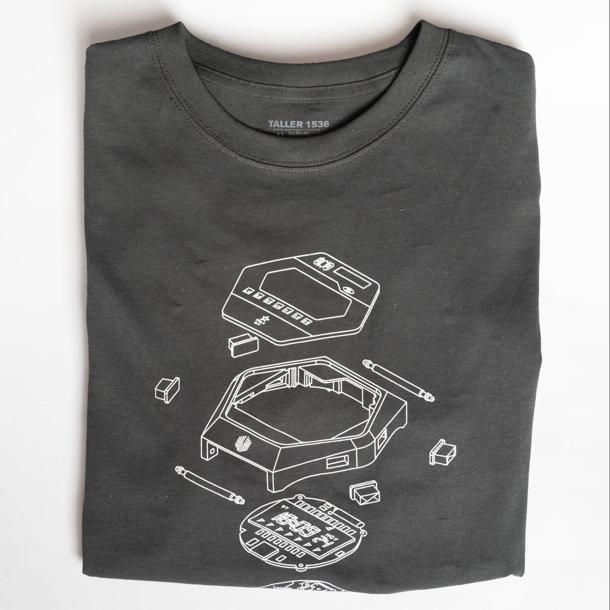 Polera Oficial Dando la Hora El Número UNO Gris