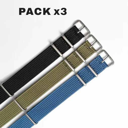 Pack 3 Correas Nato Dando La Hora-